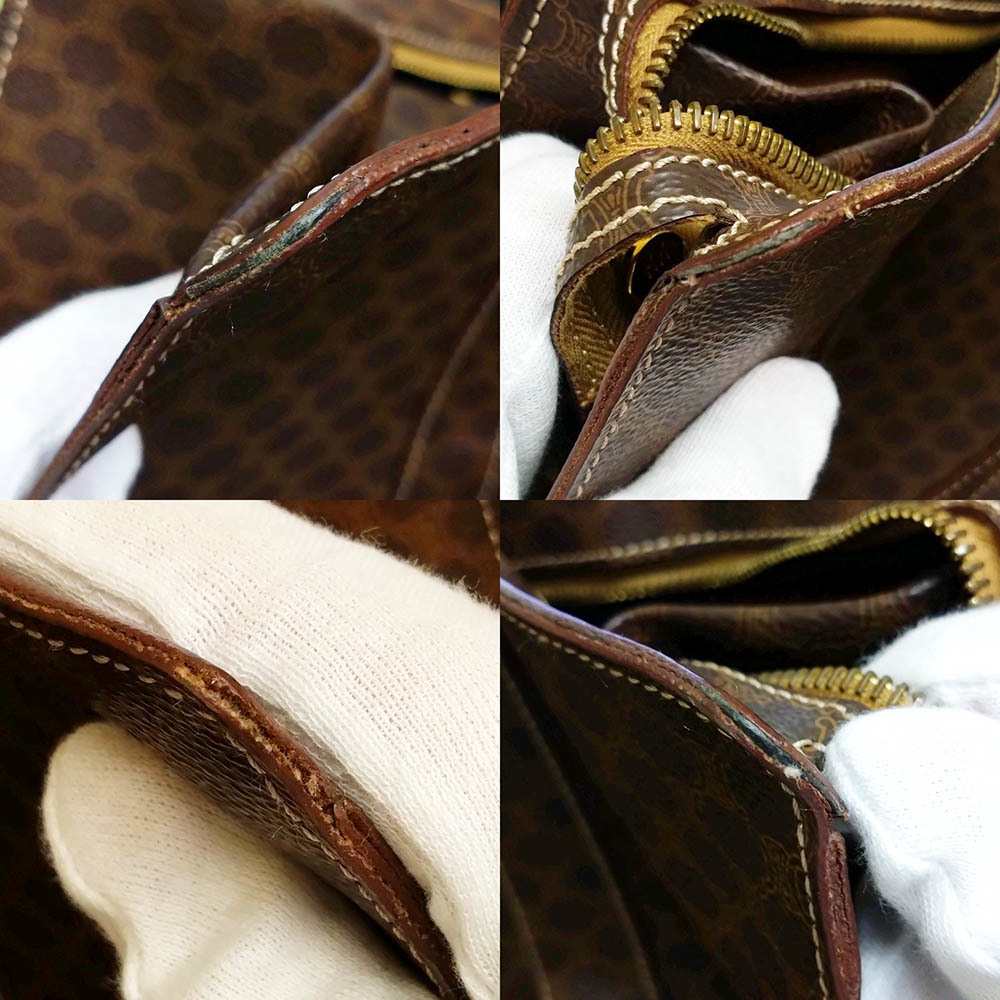 Celine Brown Pattern Bag Macadam - image 6